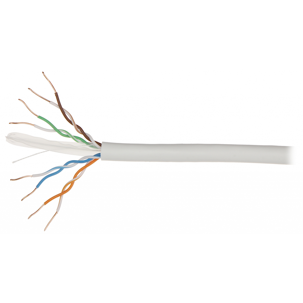 DAHUA PFM920I-6UN-C, CAT6 305m, 23AWG 0.53mm, UTP, %100 Bakır, LSZH Halogen Free Kablo, Beyaz Renk