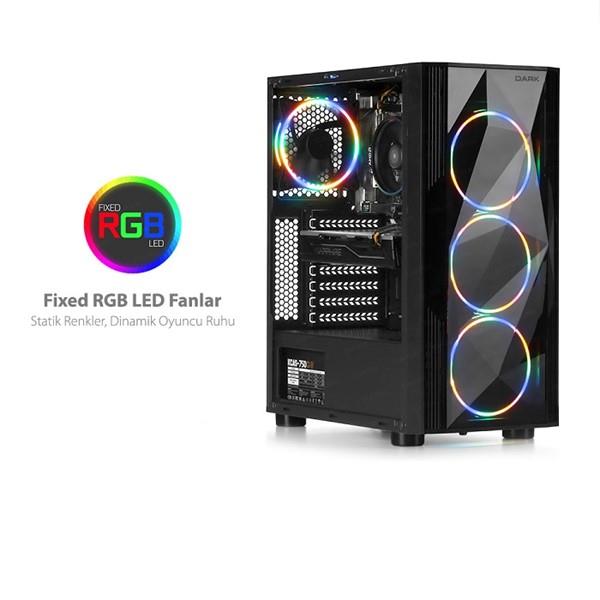 DARK DIAMOND PRO DKCHDIAMONDPRO580BR 500W 80  BRONZE Gaming Mid-Tower PC Kasası