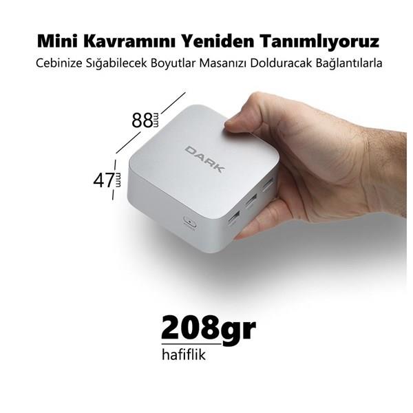 DARK MPC DK-MPC-N100 N100 8GB- 256GB SSD- O/B UHD W11 PRO Mini PC