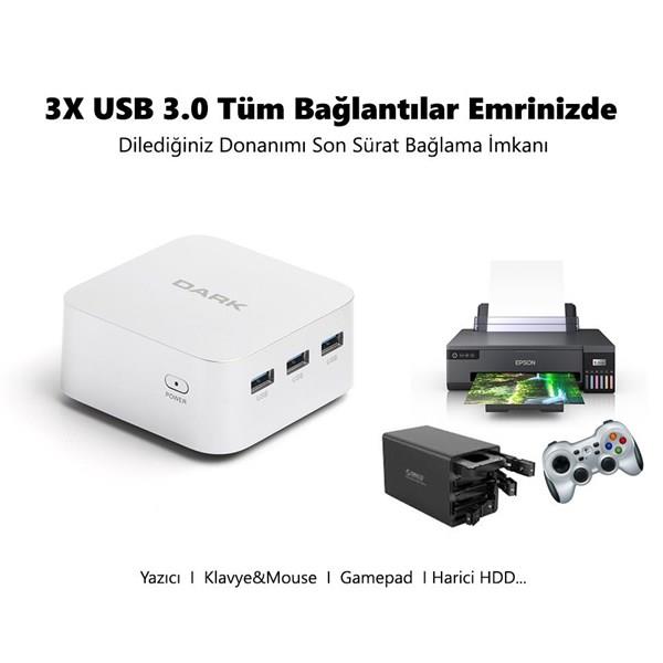 DARK MPC DK-MPC-N100 N100 8GB- 256GB SSD- O/B UHD W11 PRO Mini PC