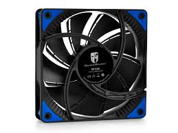 DEEPCOOL TF120 Mavi LED'li 120mm Kasa Fanı (Siyah Gövde / Mavi Çift Kanatlı Fan)