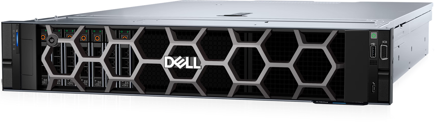 DELL POWEREDGE R760XS FLX13 GOLD 2x6526Y-256GB (4X64GB) DDR5 RDIMM-2x480GB SSD-2x1100w H755 2U Rack Sunucu
