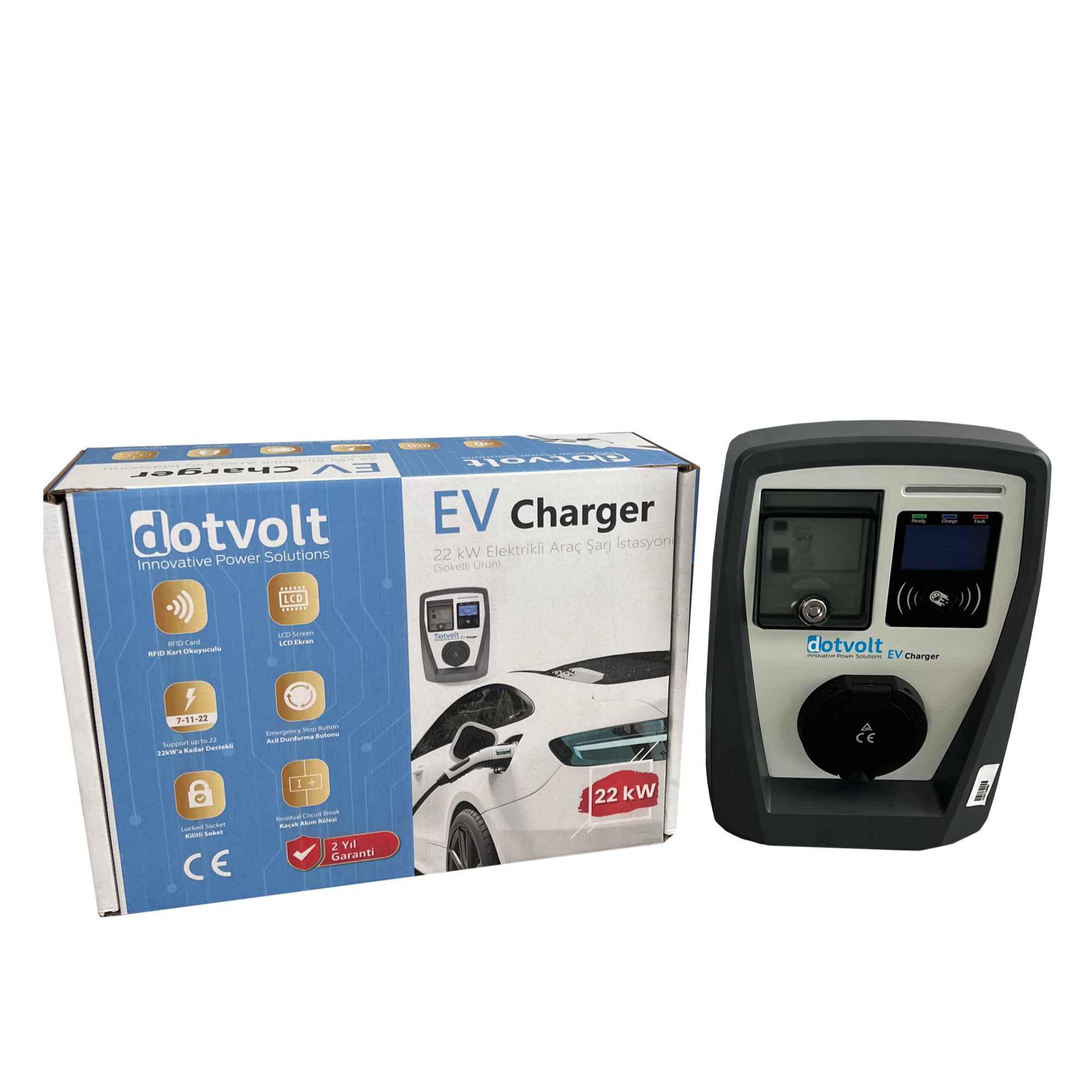 DOTVOLT EV CHARGER 22 KW-3 FAZ-AC- ARAÇ ŞARJ İSTASYONU