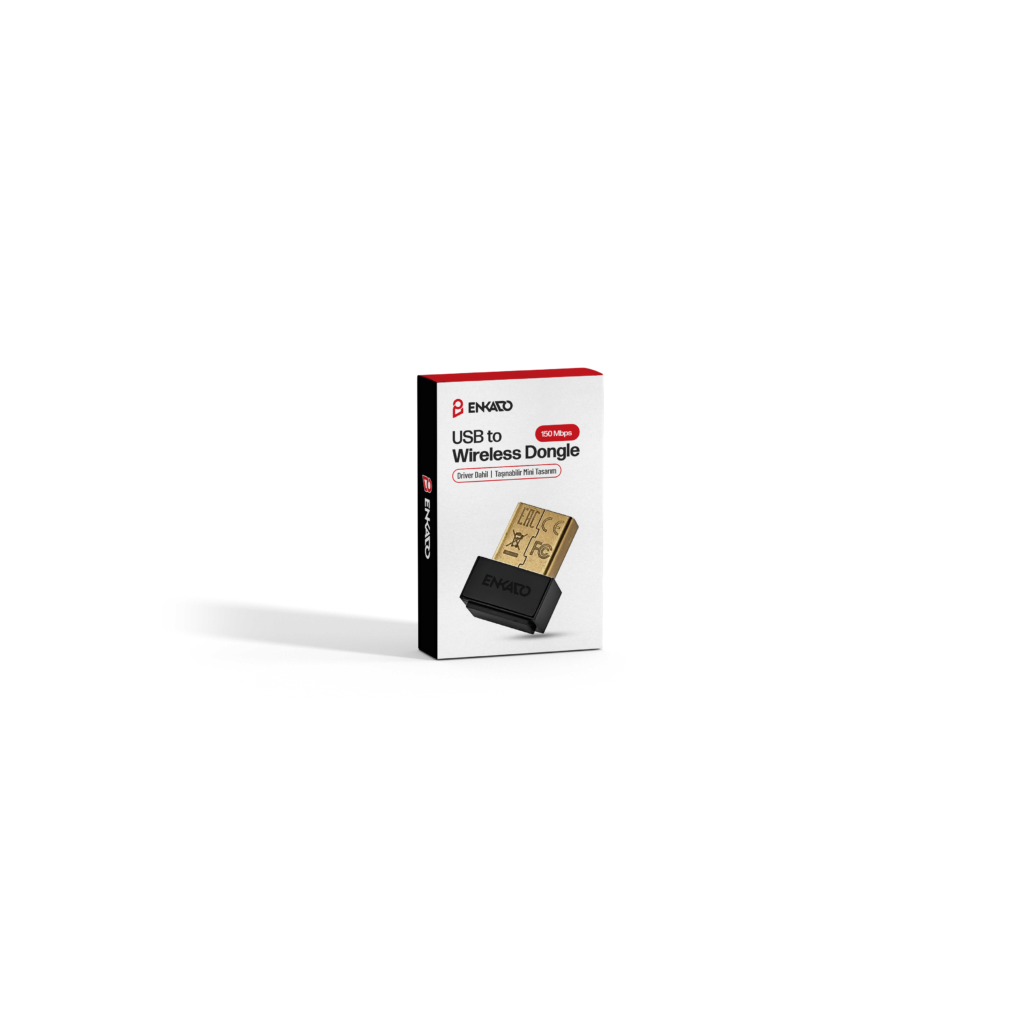 ENKADO EKD-UW90, 150Mbp, 2.4Ghz, 2dBi Dahili Anten, USB2.0, WIRELESS, Mini, ETHERNET