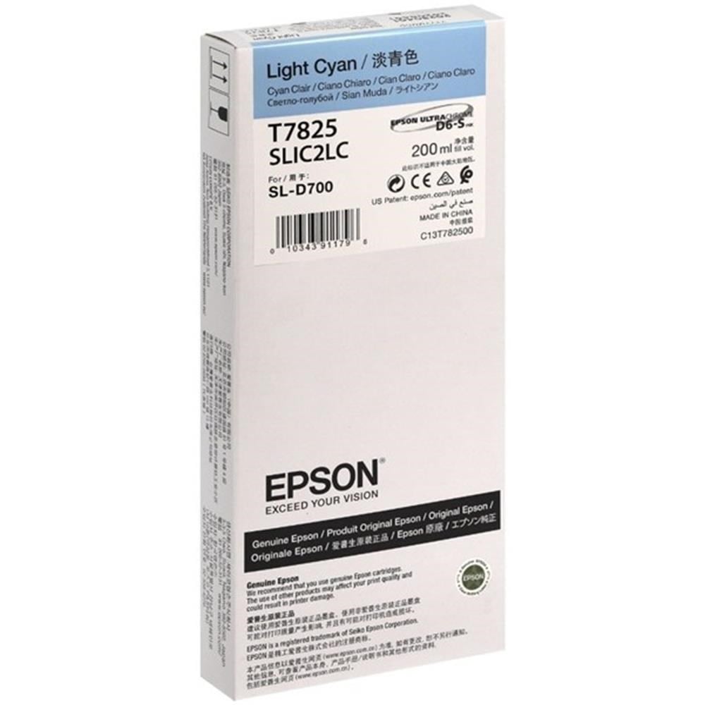 EPSON SURELAB SL-D700 LIGHT CYAN MÜREKKEP C13T78250N