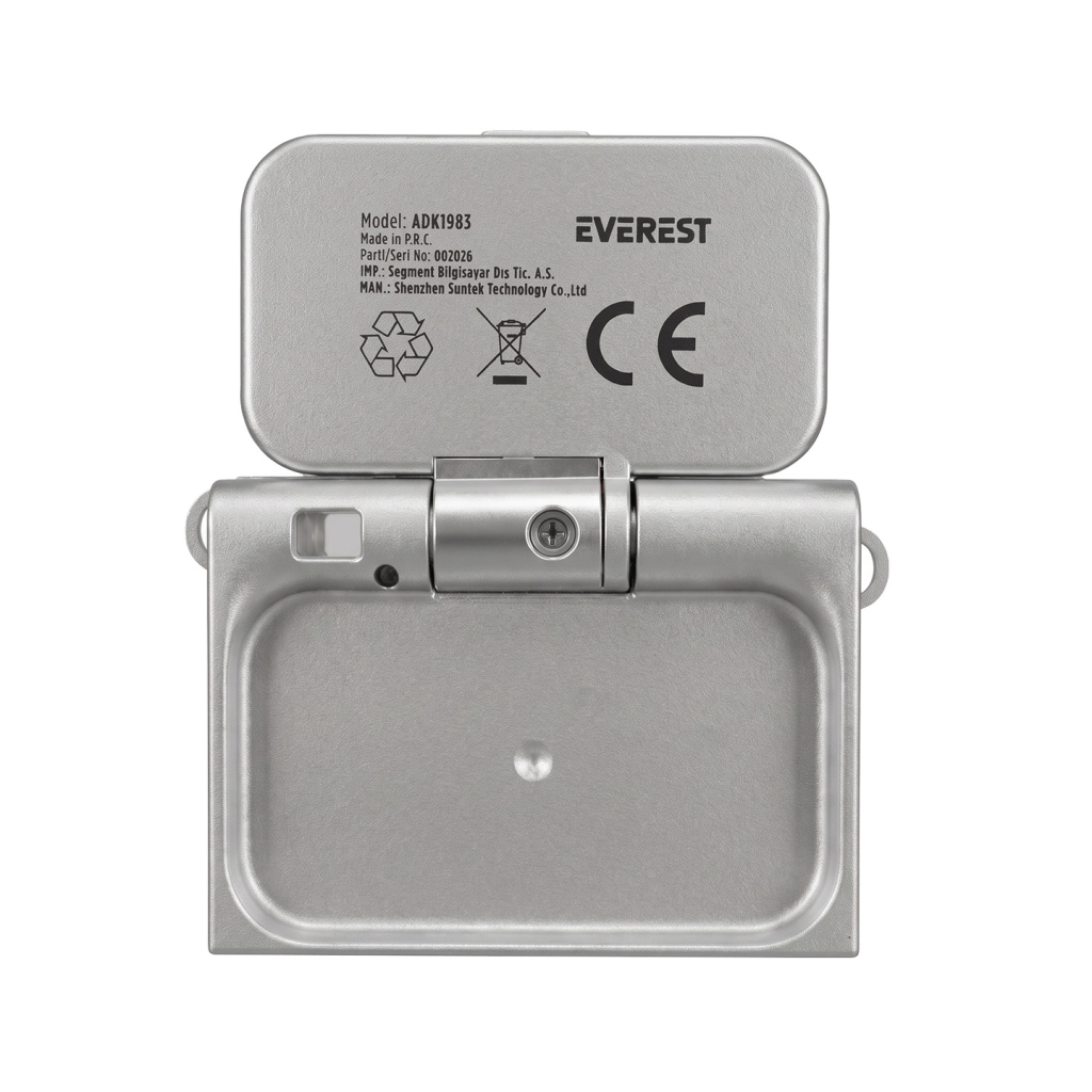 EVEREST ADK1983, Kahverengi, 2K QHD, 180mAh Batarya, 1.47inç Katlanabilir Ekran, Flashlı, Mini Retro Dijital Kamera