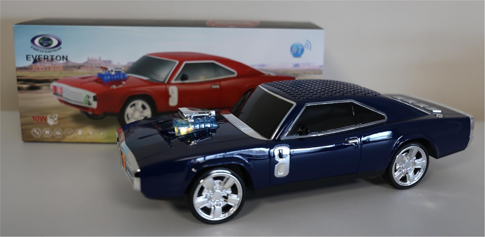 EVERTON RT-1959 Dark Blue  Arabalı  Bluetooth Fm-Usb-Tf-Aux Şarjlı Nostaljik Radyo