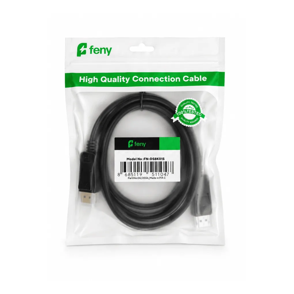FENY FN-DS4K10 , 4K UHD, 60Hz, Display Port (DP) Kablo, 5mt.