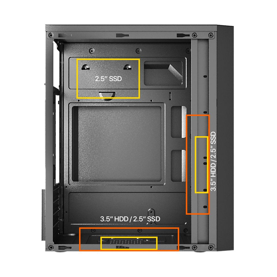 FRISBY 500W FC-2710B Standart Micro-Tower PC Kasası