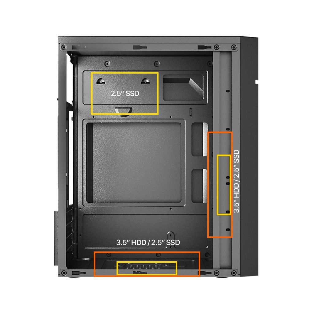 FRISBY FC-2715B, 1x80mm Fan, Siyah, 300W, USB 2.0, mATX, Mini Tower Kurumsal KASA
