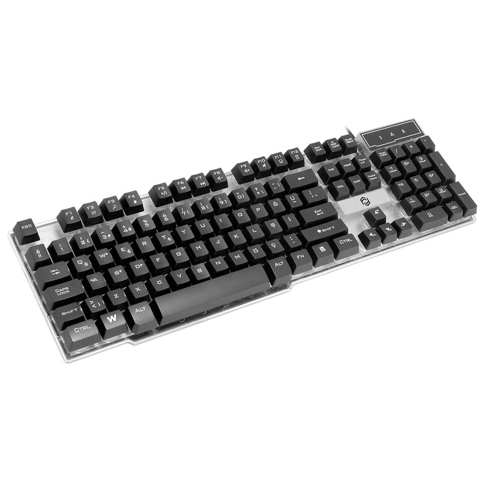 FRISBY FK-G508QU Q Türkçe 3 Renk Işıklı Kablolu Klavye Siyah