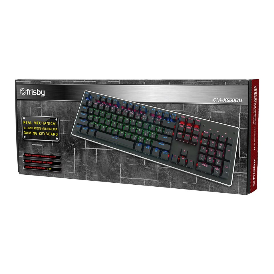 FRISBY GameMax GM-X560QU Mekanik Aydınlatmalı Oyuncu Klavyesi