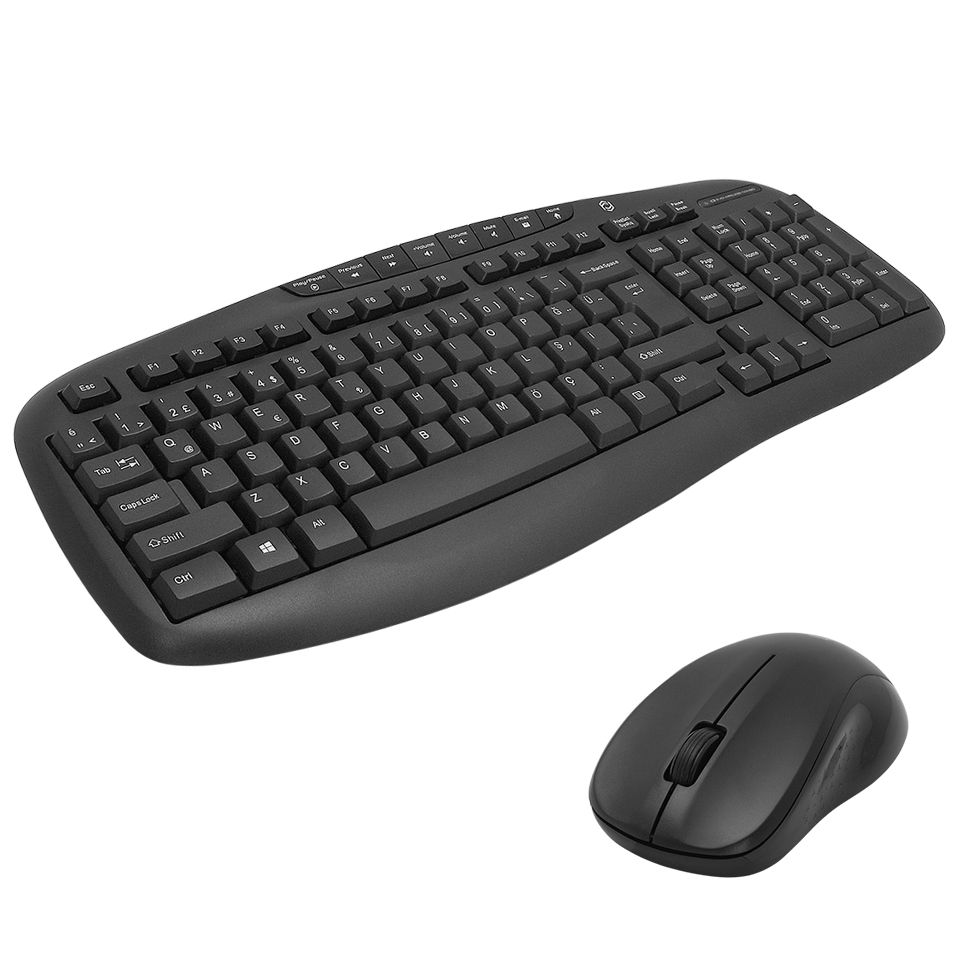 FRISBY Q TR FK-4830WQ Kablosuz Multimedya Klavye Mouse Set Beyaz