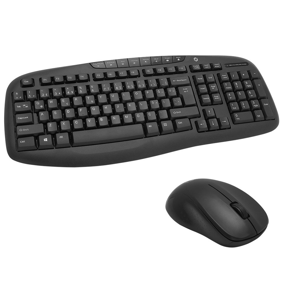 FRISBY Q TR FK-4830WQ Kablosuz Multimedya Klavye Mouse Set Beyaz