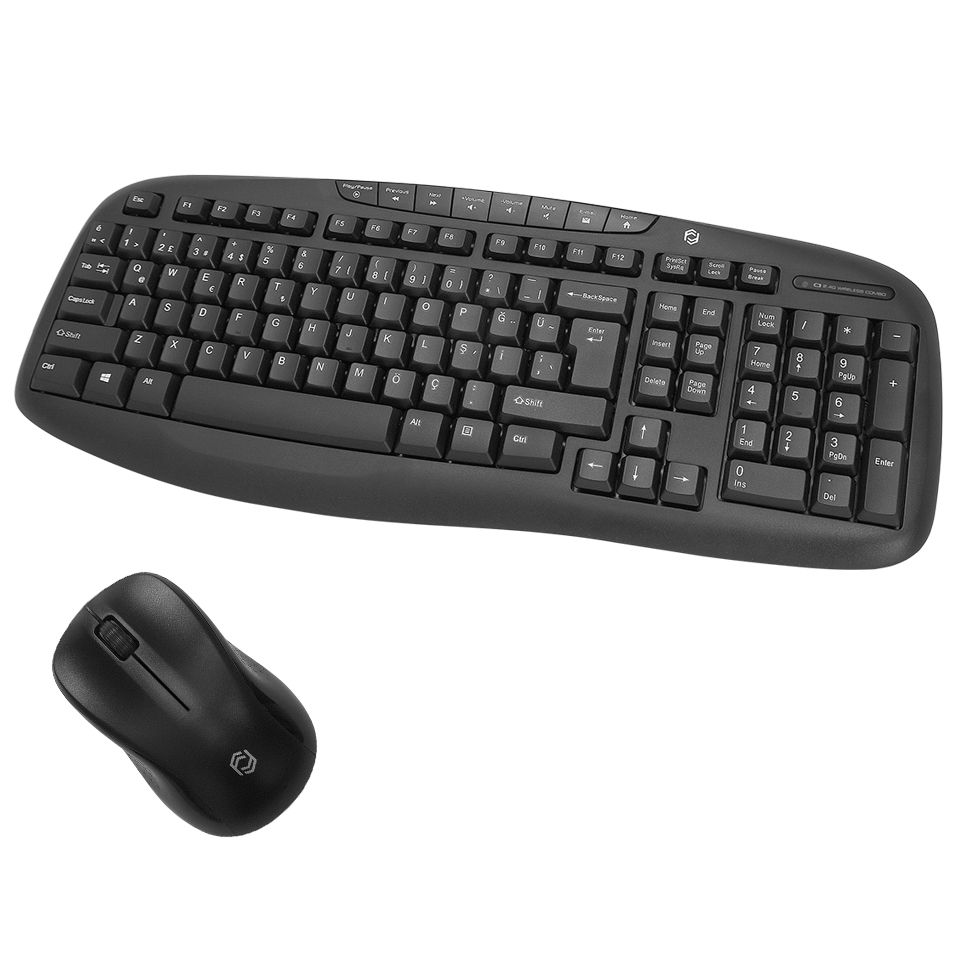FRISBY Q TR FK-4830WQ Kablosuz Multimedya Klavye Mouse Set Beyaz