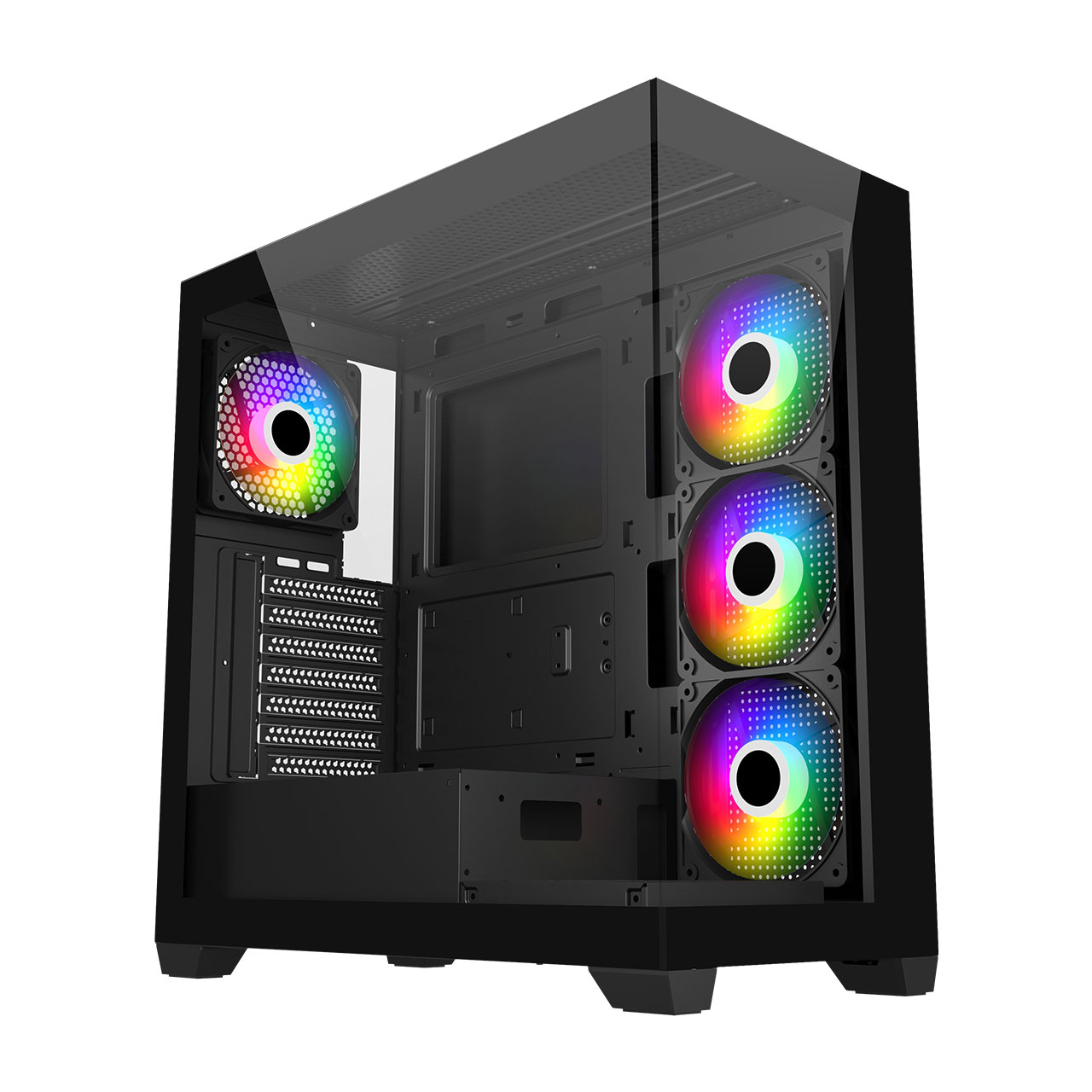 FSP 750W Gen5 M340 GAMING Siyah ATX Pc Kasası