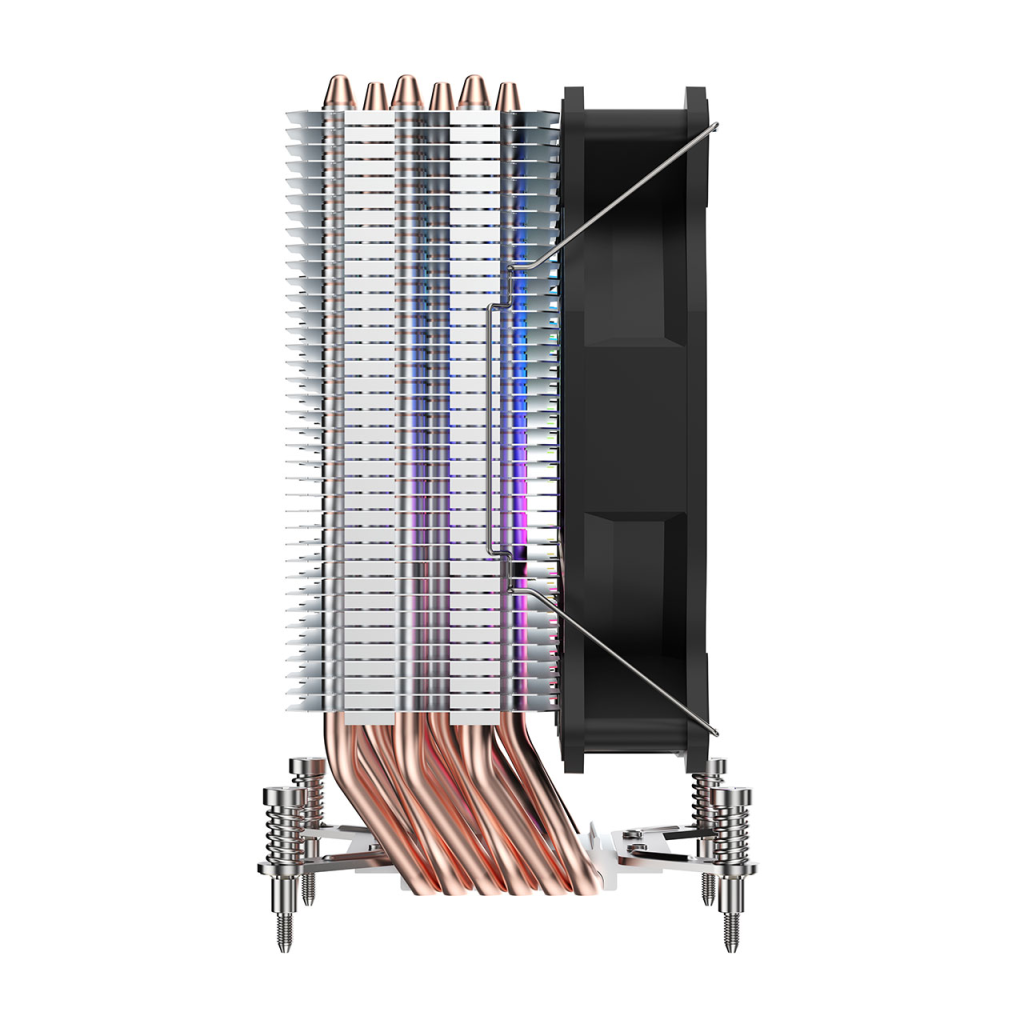 FSP NC5, ARGB, 120mm, CPU, Kule Tipi Hava Soğutma, Sessiz Çalışma, Doğrudan Temas Tasarımlı 6 adet Bakır Isı Borusu, (AMD AM4-AM5 ve INTEL Tüm işlemciler ile uyumlu)