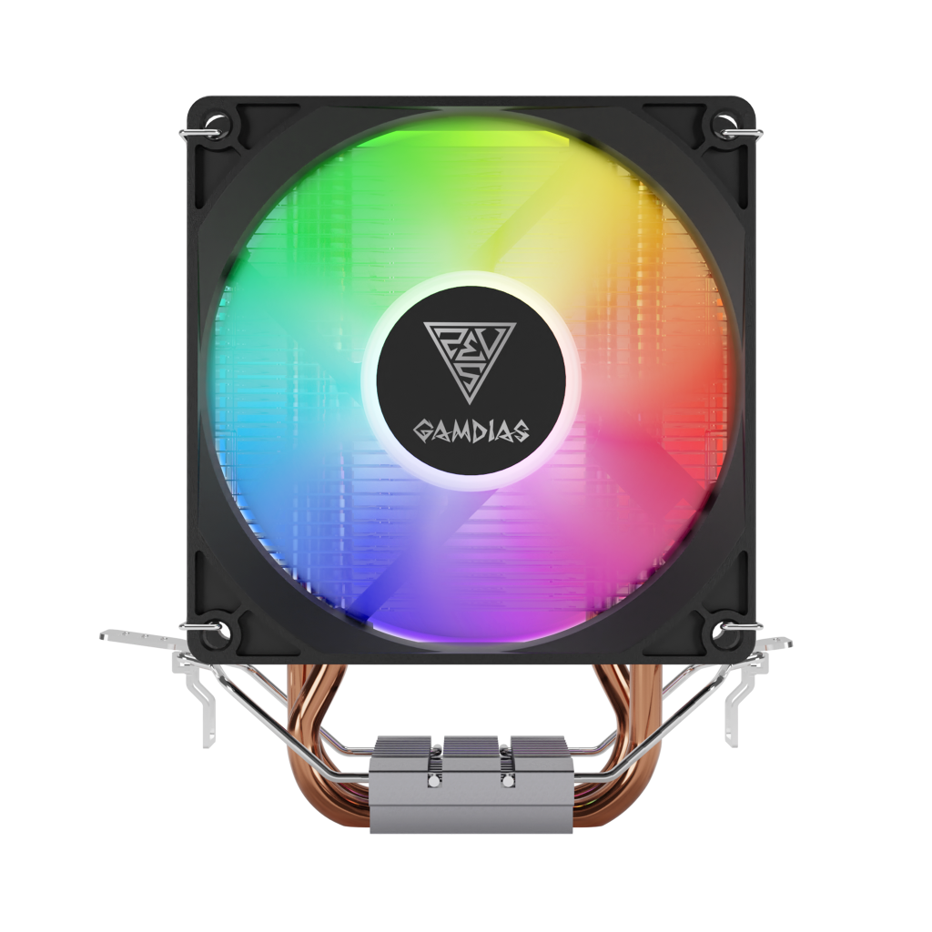 GAMDIAS BOREAS E1-210 Lite, 92mm, CPU  Kule Tipi Hava Soğutma, Doğrudan Temas Teknolojisine Sahip 2 adet Gelişmiş Bakır Isı Borusu (AMD AM5 ve INTEL Tüm işlemciler ile uyumlu)