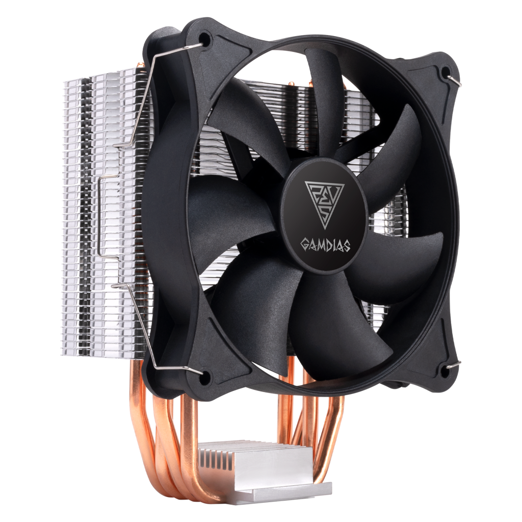 GAMDIAS BOREAS E1-410 MONO, 120mm, CPU  Kule Tipi Hava Soğutma, Doğrudan Temas Teknolojisine Sahip 4 adet Gelişmiş Bakır Isı Borusu (AMD AM4 ve INTEL Tüm işlemciler ile uyumlu)