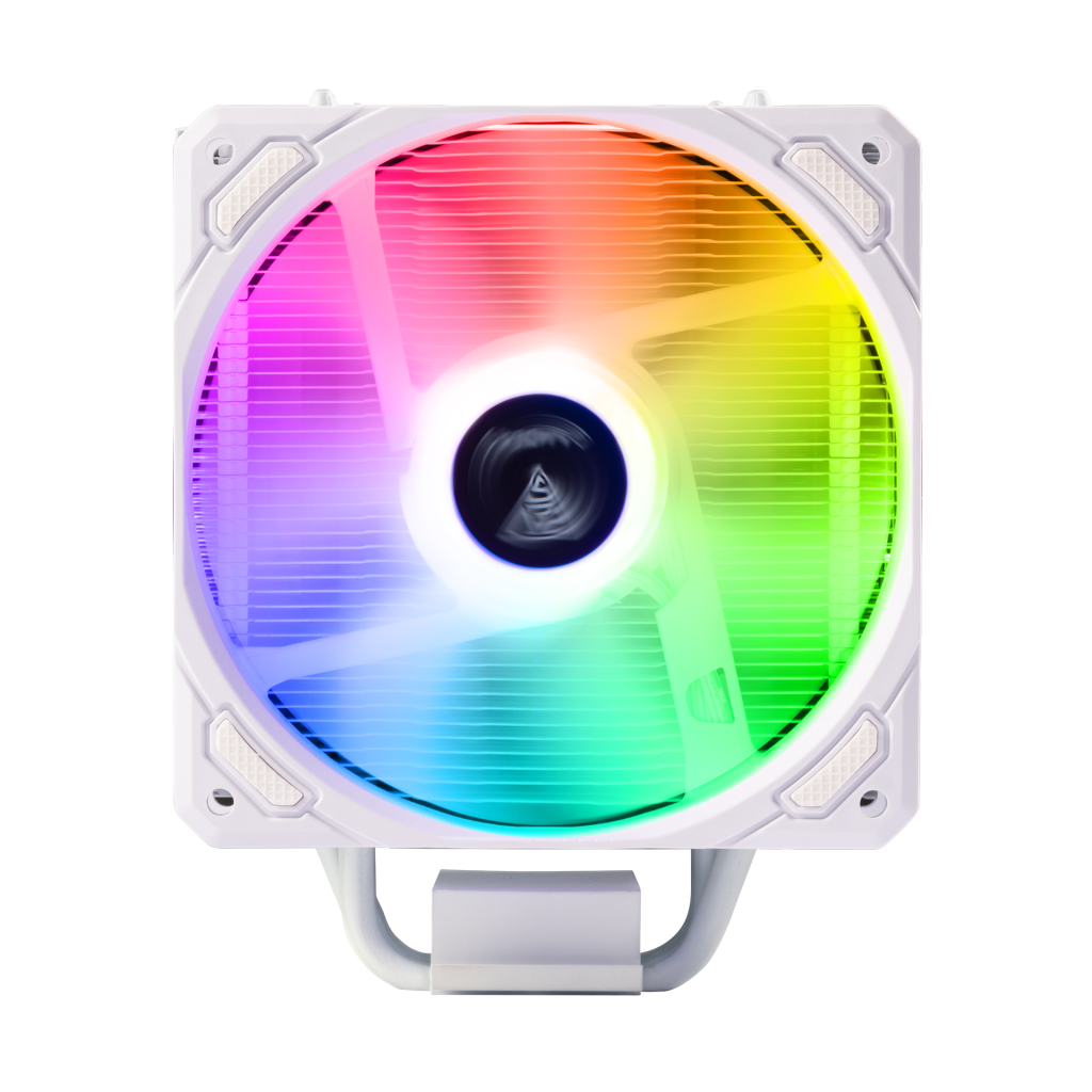 GAMDIAS BOREAS E1-410 WH, White Edition, 120mm, CPU Kule Tipi Hava Soğutma, Doğrudan Temas Teknolojisine Sahip 4 adet Gelişmiş Bakır Isı Borusu (AMD AM4-AM5 ve INTEL Tüm işlemciler ile uyumlu)