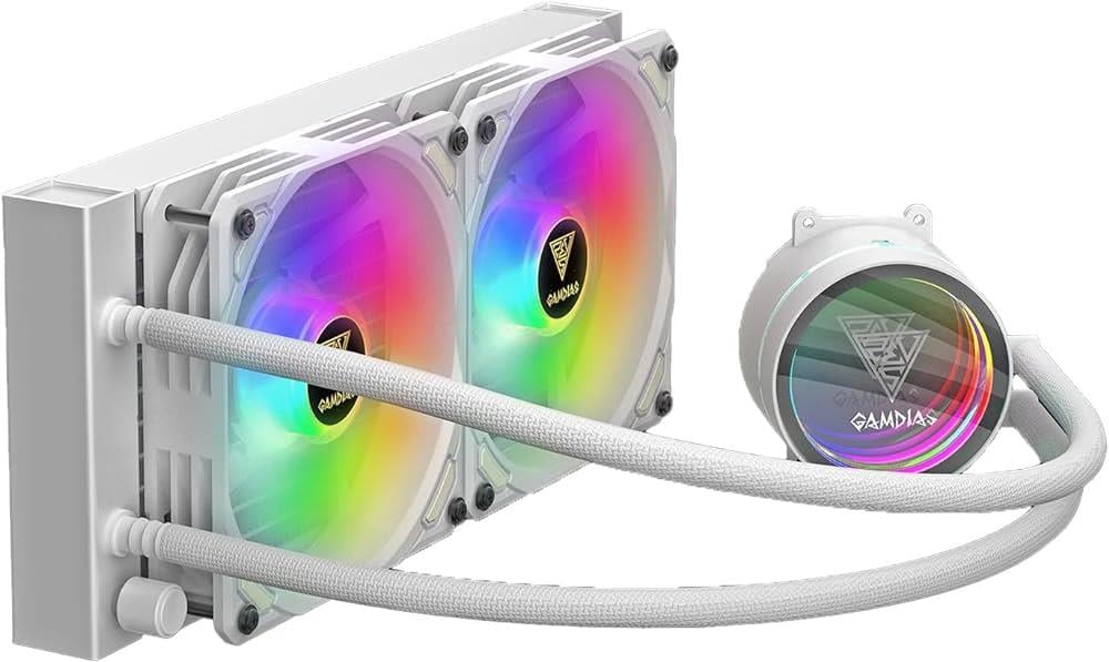 GAMDIAS CHIONE M3-240W 240MM WHITE EDITION LGA1200/AM4-LGA1700/AM5 SOKET ARGB SIVI SOĞUTMAGAMDIASSoğutucularB05209