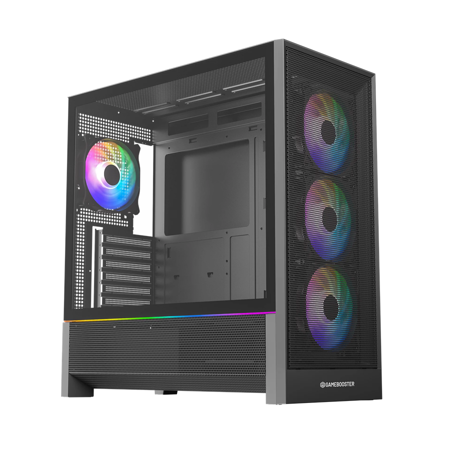 GAMEBOOSTER 750W 80+ BRONZE MYSTRAL JBST-GBJML03 4-ARGB Fanlı Gaming EATX PC Kasası