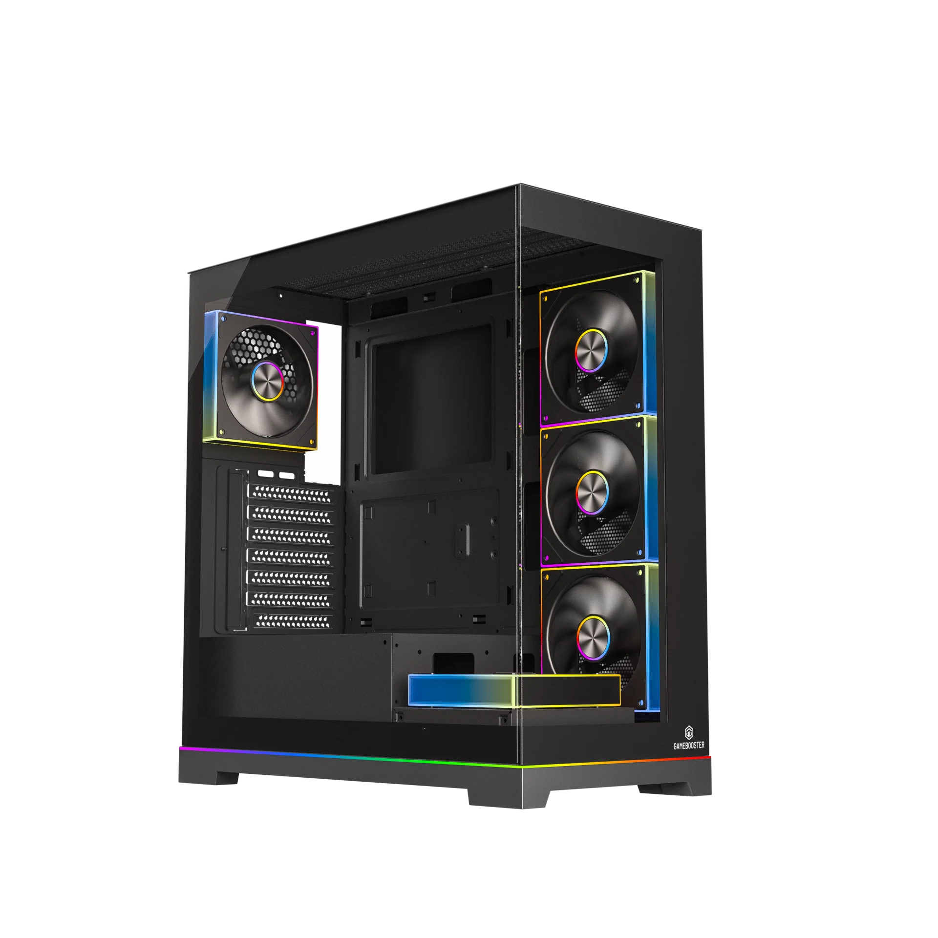 GAMEBOOSTER 850W 80+ BRONZE NYVRA SYNC JBST-GBJML07 4-ARGB Fanlı Gaming Mid-Tower PC Kasası