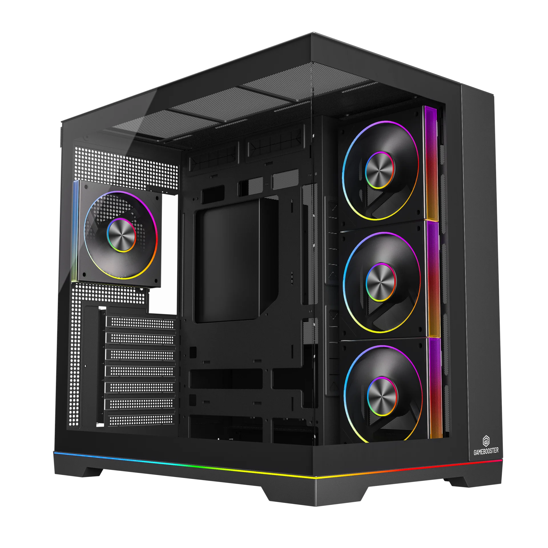 GAMEBOOSTER 850W 80+ BRONZE NYVRA SYNC JBST-GBJML08 4-ARGB Fanlı Gaming Mid-Tower PC Kasası