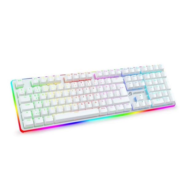 GameBooster G918 USB Q Trk RGB Mekanik Beyaz Gaming Klavye GB-G918R-WH