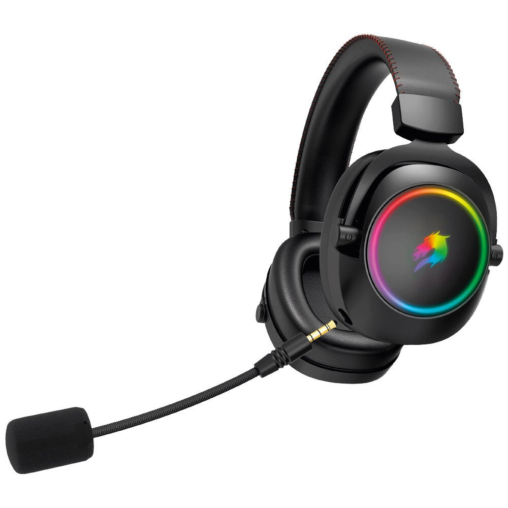 GAMEBOOSTER WBH44  RGB Wireless 2.4G+BT Siyah Oyuncu Kulaklığı