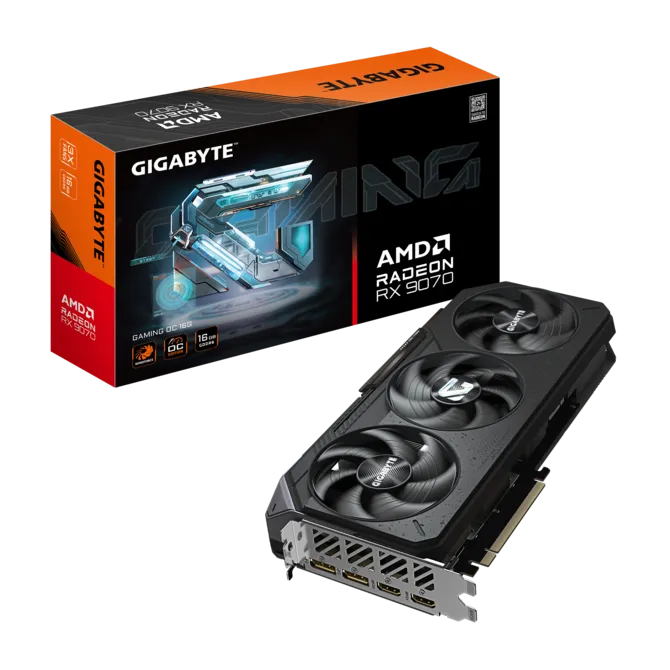 GIGABYTE 16GB RX9070 GAMING OC GDDR6 256bit HDMI-DP PCIE 5.0