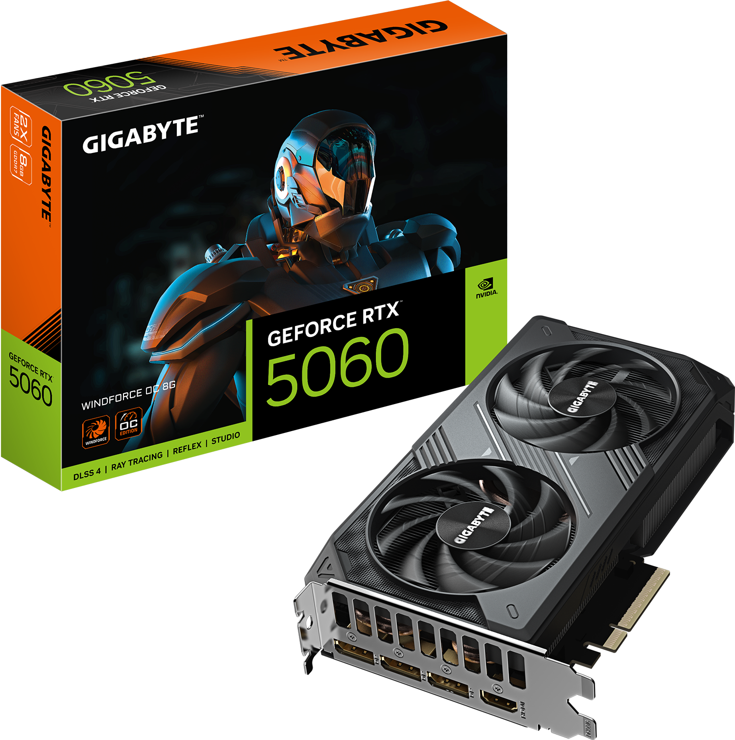 GIGABYTE 8GB RTX5060 GV-N5060WF2OC-8GD GDDR7 128bit HDMI-DP PCIE 5.0