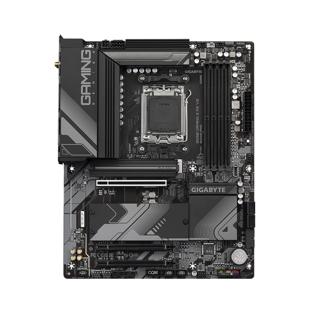 GIGABYTE B650 GAMING X AX V2, 4xDDR5, 3xM.2, DP, HDMI, Type-C, Wi-Fi 6E, Bluetooth v5.3, AM5 Soket GAMING Anakart
