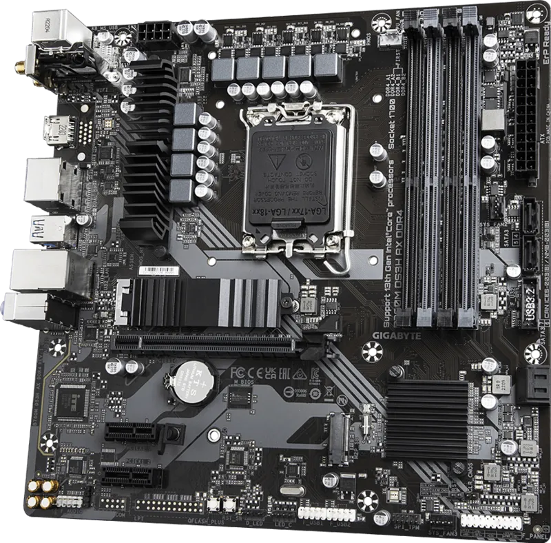 GIGABYTE B760M DS3H AX WIFI6E DDR4 HDMI TYPE-C DP PCIE 4.0 1700p mATX