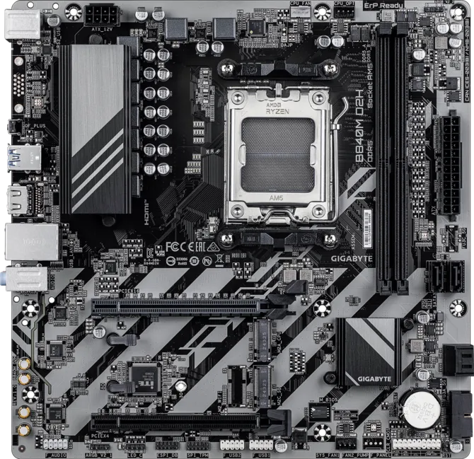 GIGABYTE B840M-D2H DDR5 HDMI-DP PCIE 5.0 AM5 mATX