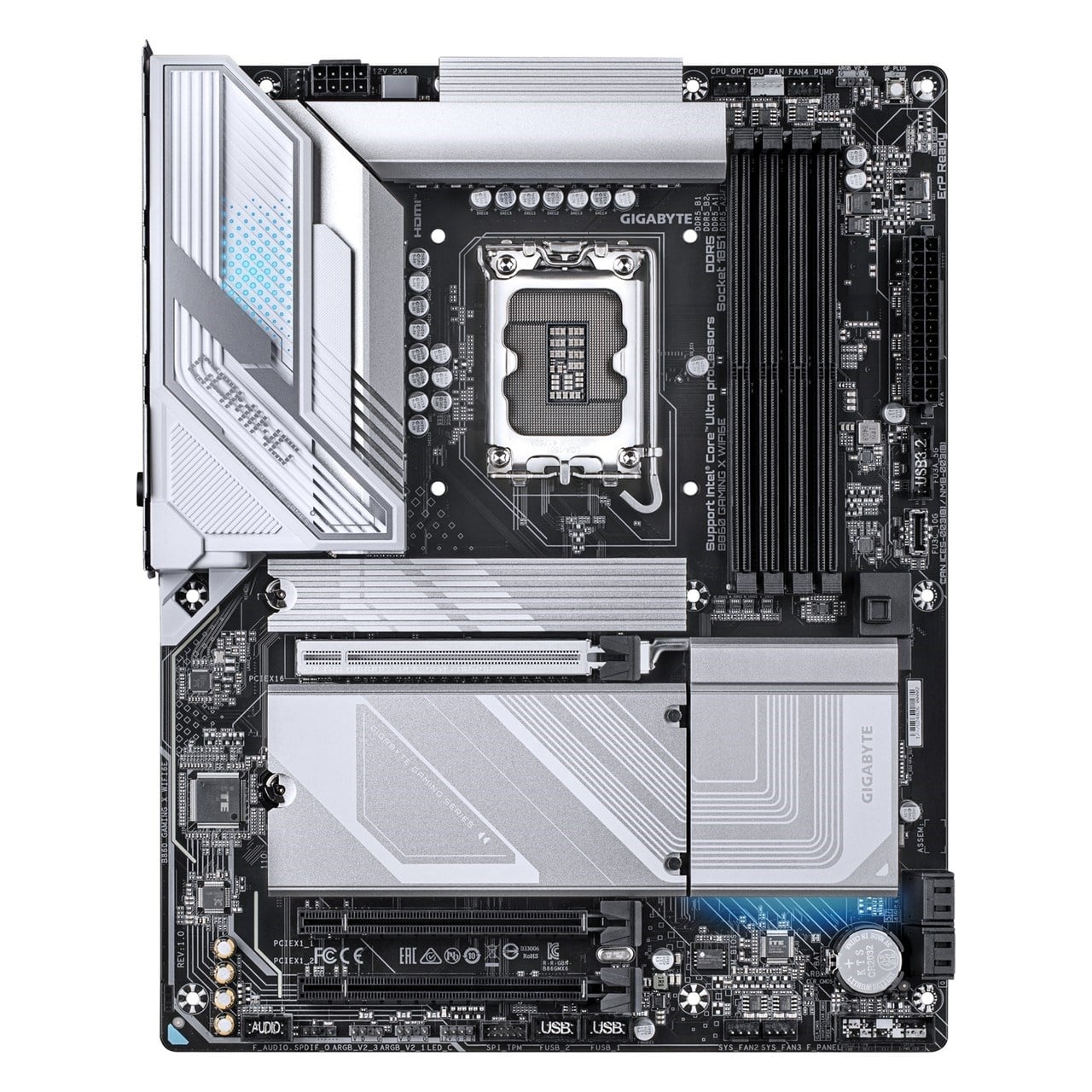 GIGABYTE B860-GAMING-X-WIFI6E 4x DDR5 DP/HDMI/TYPE-C 3x M.2 USB3.2 1851P ANAKART