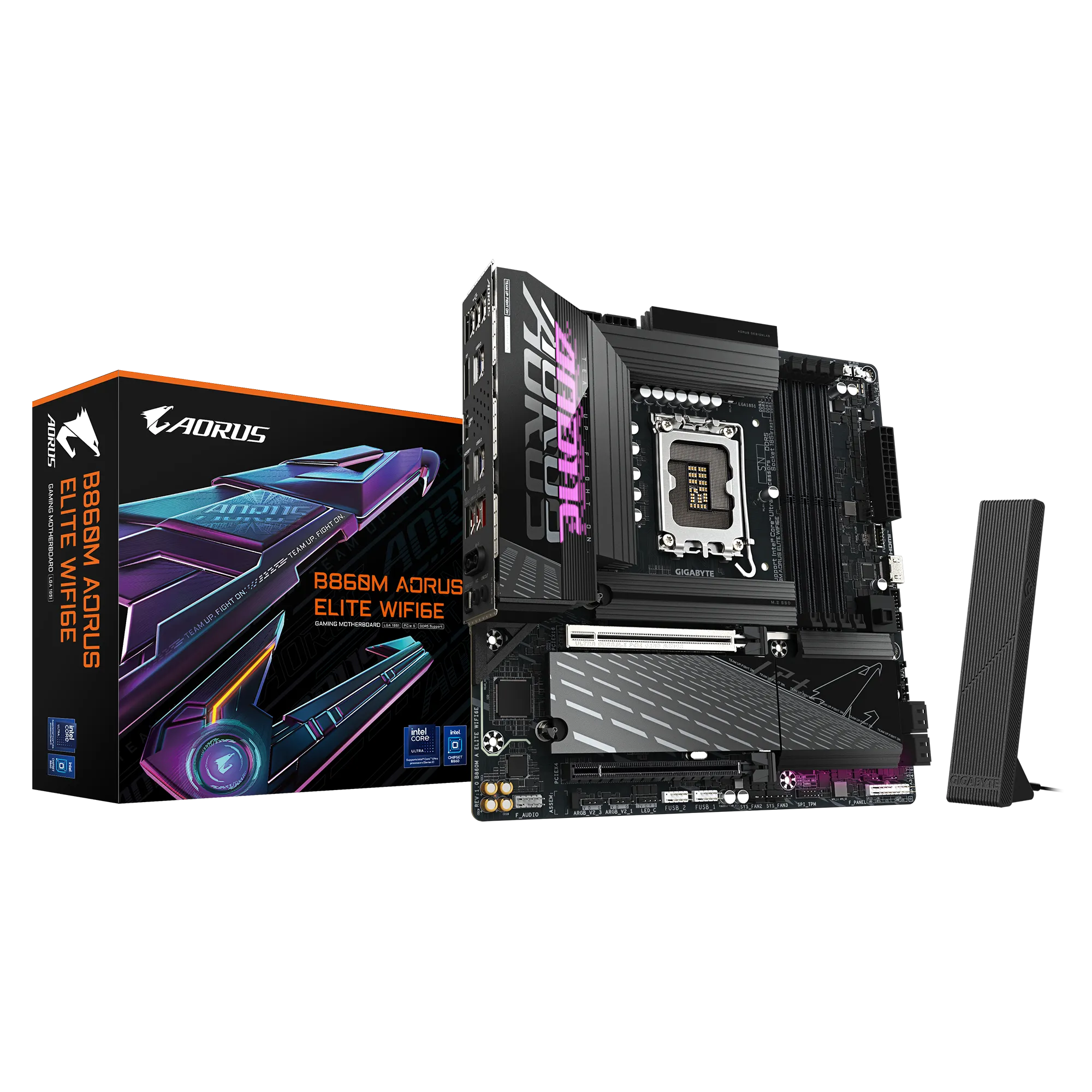 GIGABYTE B860M AORUS ELITE WIFI6E DDR5 HDMI-DP PCIE 5.0 1851p mATX