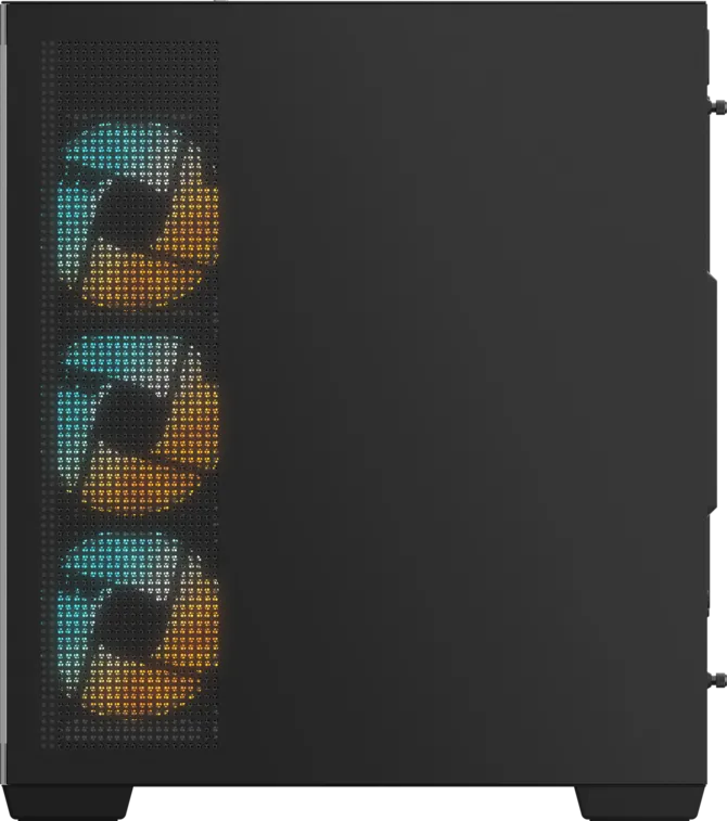 GIGABYTE C500 Panoramic Stealth Ön ve Yan Paneli Temperli Cam 4x ARGB Fanlı Gizli Konnektör Uyumlu Siyah Mid Tower Kasası