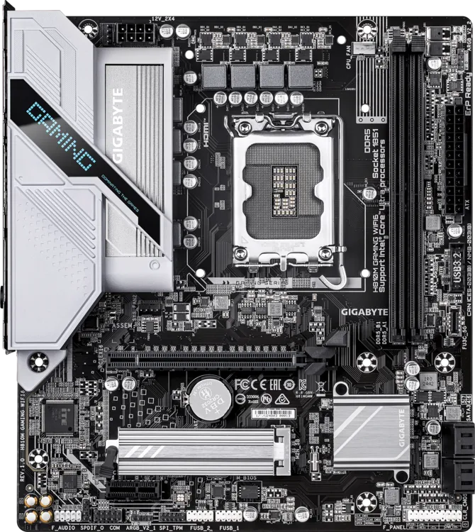 GIGABYTE H810M GAMING WIIFI6 HDMI-DP PCIE 4.0 1851p mATX