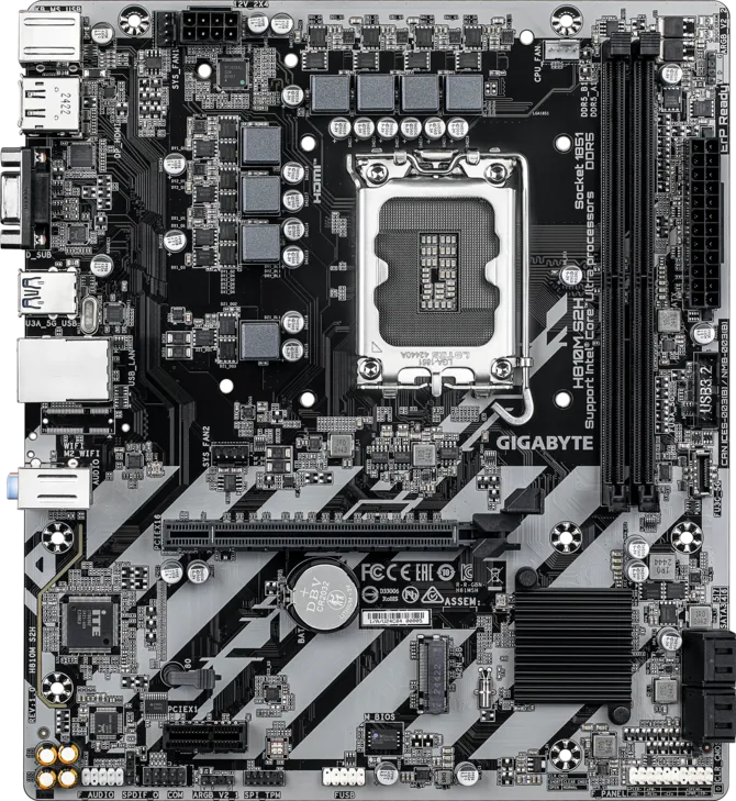 GIGABYTE H810M-S2H DDR5 HDMI-DP PCIE 4.0 1851p mATX
