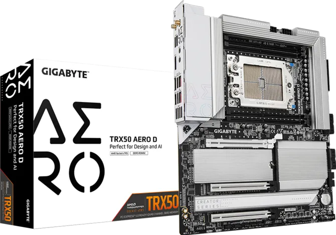 GIGABYTE TRX50 AERO DDR5 ECC RDIMM WIFI7 PCIE 5.0 sTR5 EATX