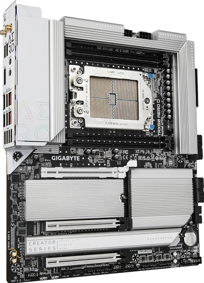 GIGABYTE TRX50 AERO DDR5 ECC RDIMM WIFI7 PCIE 5.0 sTR5 EATX