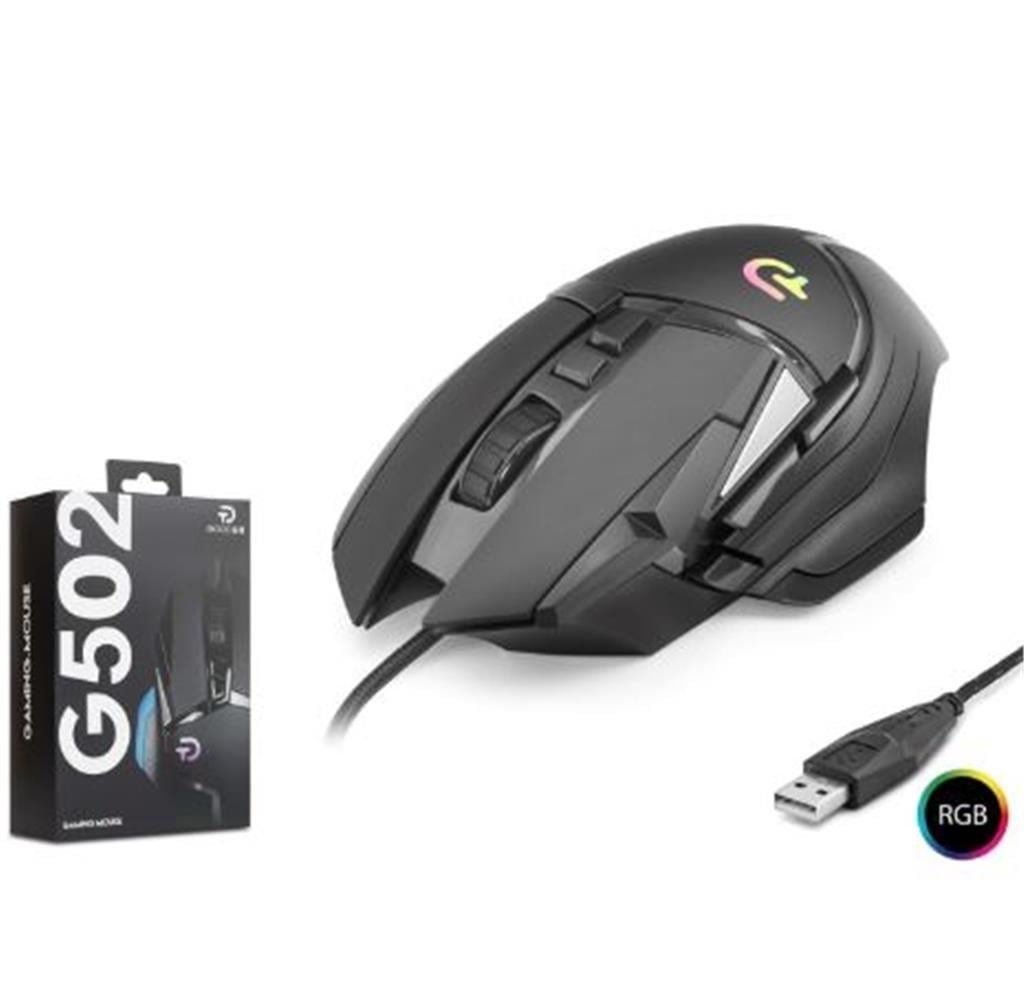 GOOD PRO G502 RGB Gaming Mouse 7200 DPI 6 Tuş 1000Hz Siyah