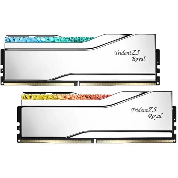 GSKILL 32GB (2X 16GB) 7600MHZ CL36 RGB DUAL KIT PC RAM TRIDENT Z5 ROYAL SILVER F5-7600J3646G16GX2-TR5S