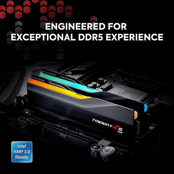 GSKILL 64GB (2X 32GB) DDR5 5600MHZ CL28 RGB DUAL KIT PC RAM TRIDENT Z5 F5-5600J2834F32GX2-TZ5RK