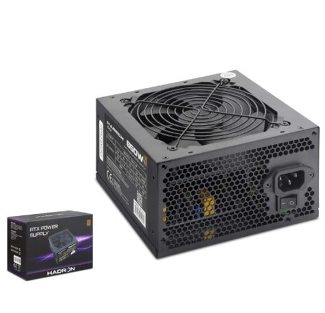 HADRON HD424 PC Power Supply Güç Kaynağı 650W 12 cm Fan ATX 80 Plus Siyah
