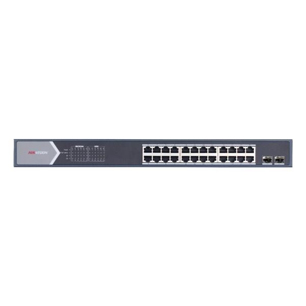 HIKVISION 24port 250w FULL PoE DS-3E0526P-E/M GIGABIT 2X SFP Yönetilemez Switch RackMount