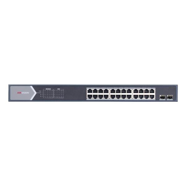 HIKVISION 24port 250w FULL PoE DS-3E0526P-E/M GIGABIT 2X SFP Yönetilemez Switch RackMount