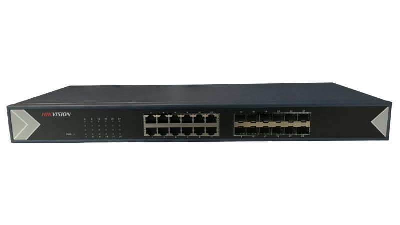HIKVISION 24port 370w FULL PoE DS-3E0524TF Yönetilemez Omurga Switch RackMount