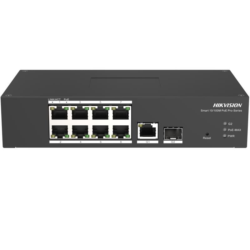 HIKVISION DS-3T1310P-SI/HS 8XFE+1XGE RJ45 110W POE SWİTCH